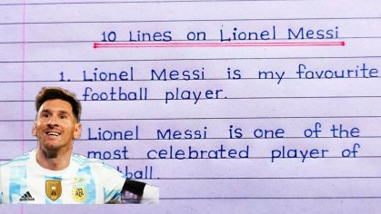 lionel messi few lines