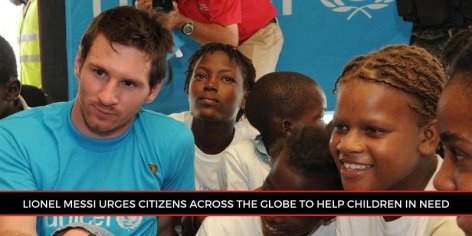 lionel messi humanitarian work