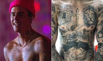 justin bieber x tattoo