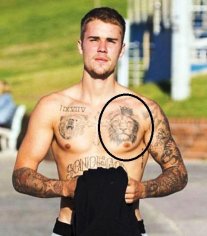 justin bieber tattoo
