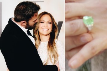 jennifer lopez green diamond ring