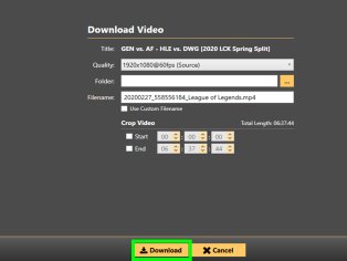 download twitch videos