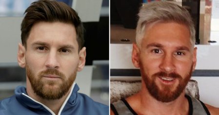 lionel messi blonde hair