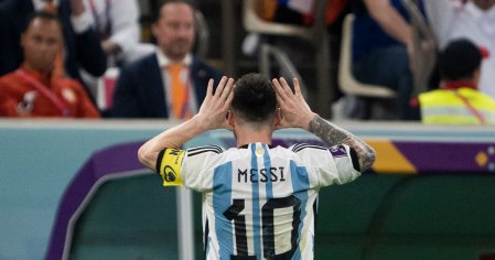 lionel messi celebration against netherlands