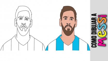 lionel messi dibujo