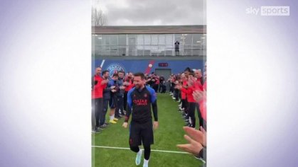 lionel messi guard of honor