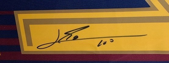 lionel messi autograph